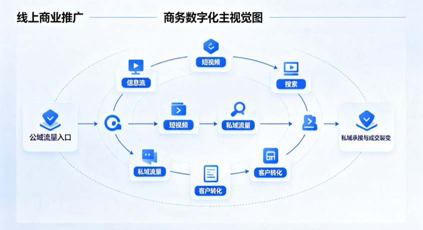 仙桃市线上商业推广怎么做？全域流量闭环搭建与低成本转化实战指南